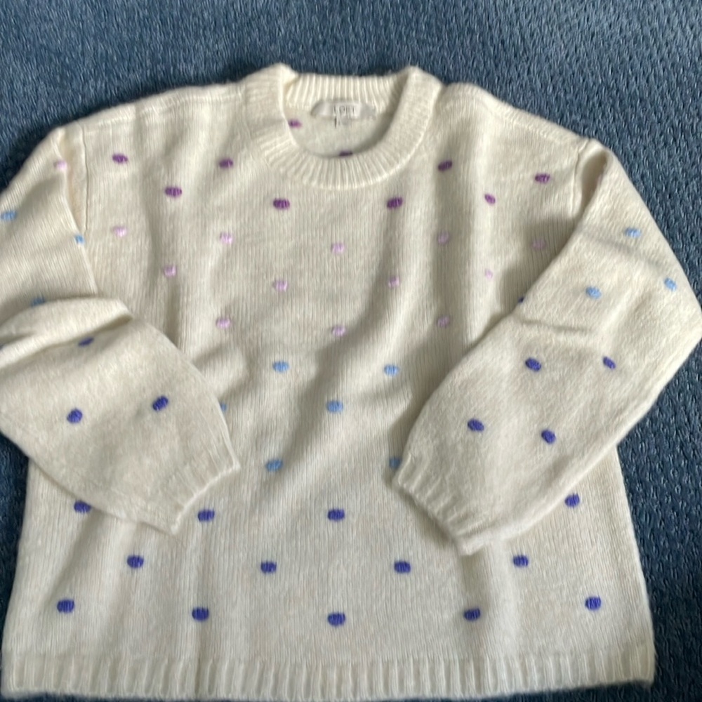LOFT super soft polka dot sweater